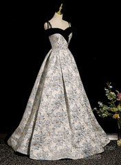 Beautiful Satin Sweetheart Off Shoulder Semi Formal Prom Dress, A-Line Satin Evening Dress