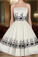 Black And White Homecoming Dress