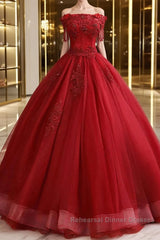 Burgundy tulle lace long Semi Formal Prom Dresses burgundy tulle formal Dresses