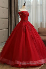 Burgundy tulle lace long Semi Formal Prom Dresses burgundy tulle formal Dresses