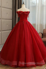 Burgundy tulle lace long Semi Formal Prom Dresses burgundy tulle formal Dresses