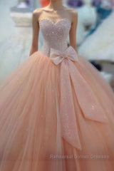 Custom Made Sweetheart Neck Sequins Semi Formal Prom Dresses, Formal Dresses