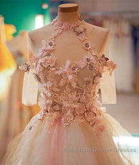 Cute Tulle Lace Applique Short Semi Formal Prom Dress, Cute Homecoming Dress