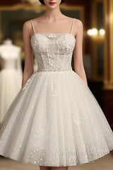 Cute Tulle Short A Line Dress Party Dress Homecoming Dress