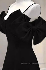 Elegant A Line Black Long Semi Formal Prom Dresses Formal Evening Dress