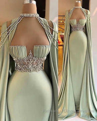 Elegant Long Mermaid Semi Formal Prom Dresses, Unique Semi Formal Prom Dresses