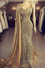 Formal Evening Gown,Semi Formal Prom Dresses Sparking Mermaid V Neck Sexy Semi Formal Prom Dress