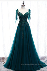 Green Formal Dress Semi Formal Prom Dresses Handmade Womens Semi Formal Prom Wedding Party Dress
