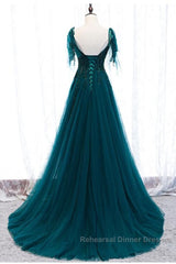 Green Formal Dress Semi Formal Prom Dresses Handmade Womens Semi Formal Prom Wedding Party Dress