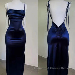 Koutun Sexy Straps Backless Semi Formal Prom Dress Length-Floor Evening Dress