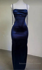 Koutun Sexy Straps Backless Semi Formal Prom Dress Length-Floor Evening Dress