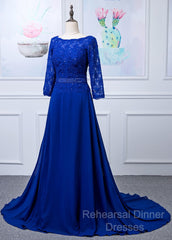 Lace Long Sleeves  Scoop Neck Mother Of The Bride Dresses