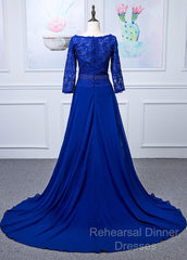 Lace Long Sleeves  Scoop Neck Mother Of The Bride Dresses