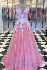 Long Semi Formal Prom Dresses With Appliques And Beading,Evening Dresses,Charming Dance Dress