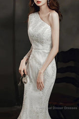 Long Sleeve Sequin Champagne Semi Formal Prom Dress