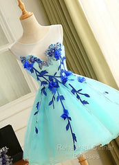 Lovely Light Blue Homecoming Dress, Cute Short Party Dress