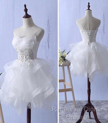 Lovely Tulle Short Party Dress, Cute Teen Junior Semi Formal Prom Dress