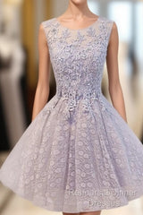 Lovely Vintage Sleeveless Full Floral Prints Appliques  Clairvoyant Outfit Lace Up Back Homecoming Dress