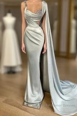 Luxury Evening Dresses Sheath Sweetheart Floor Length Beaded Long Turkey Dubai Saudi Arabic Evening Gown Semi Formal Prom Dresses