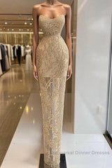 Mermaid Semi Formal Prom Dresses With Appliques