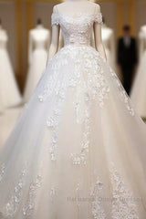Off Shoulder Lace Long Semi Formal Prom Wedding Dresses