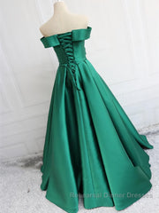 Off the Shoulder Long Semi Formal Prom Dresses, Off Shoulder Formal Evening Dresses