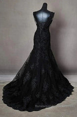 Off-The-Shoulder Long Wedding Dress With Applique