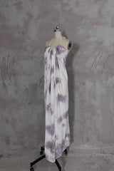 Pretty A Line Halter Floral Chiffon Long Semi Formal Prom Dresses Birthday Dress For Women