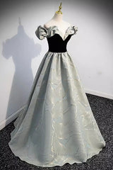 Pretty A Line Off The Shoulder Satin Long Evening Party Dress Semi Formal Prom Dresses