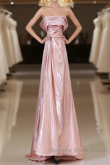 Pretty A Line Off The Shoulder Sequin Pink Long Semi Formal Prom Dresses Evening Gowns