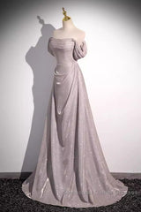 Pretty A Line Square Neckline Sleeveless Long Evening Party Dress Pink Semi Formal Prom Dresses