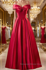 Red Tea Length Semi Formal Prom Dresses, Red Tea Length Formal Bridesmaid Dresses