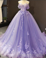 Princess Quinceanera Dresses Off The Shoulder Applique Sweet 16 Party Semi Formal Prom Gowns