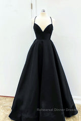 Satin Empire Semi Formal Prom Dresses Lace Up Back