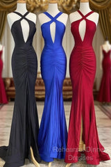Sexy Mermaid Long Semi Formal Prom Dresses,Long Formal Evening Dresses