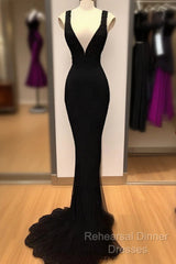 Sexy Mermaid Sequin Long Black Lace Semi Formal Prom Dress Formal Dress