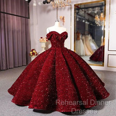 Shiny Off The Shoulder Burgundy Purple Long Semi Formal Prom Dresses, Wine Red Purple Formal Evening Dresses