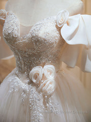 Short Beige Semi Formal Prom Dresses, Beige Tulle Lace Homecoming Dresses