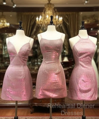 Short Pink Homecoming Dresses