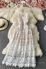 Stylish V Neck Lace Dress A Line Party Dress Long Semi Formal Prom Dress,Sexy Party Dresses
