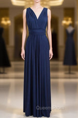 Tulle Floor-Length Sleeveless Convertible Bridesmaids Dress