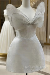 Unique Princess Spaghetti Straps Homecoming Dress,Elegant Semi Formal Prom Dress