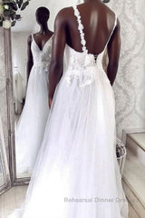 Unique v neck tulle lace long Semi Formal Prom Dresses tulle lace evening Dresses