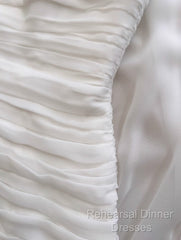 White Bodycon Dress Strapless Chiffon Long Semi Formal Prom Dress Simple Evening Dress