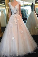 White Lace Semi Formal Prom Dresses Gown, A-Line Tulle See Through Semi Formal Prom Dresses, Formal Dresses