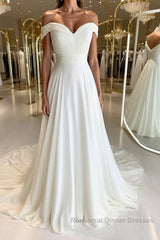White sweetheart chiffon long Semi Formal Prom Dresses white formal Dresses