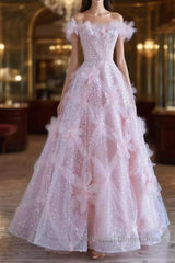 Women High Feeling Pink Fairy Semi Formal Prom Dress Long Party Dresses