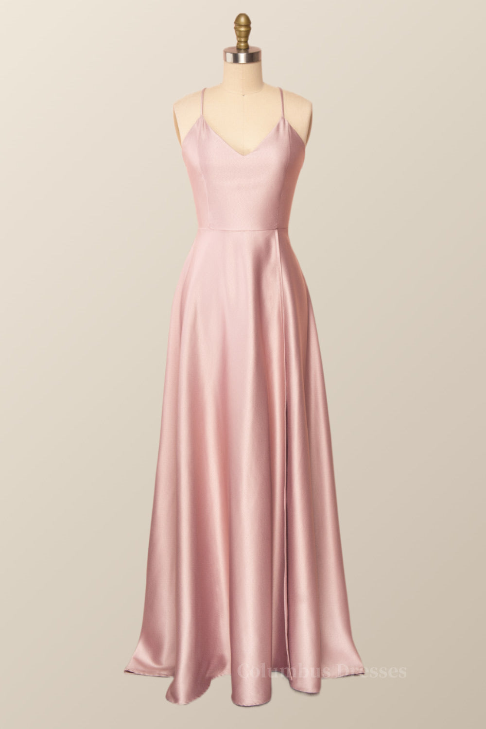 Club Outfit, Simple Straps Red Long Party Dress