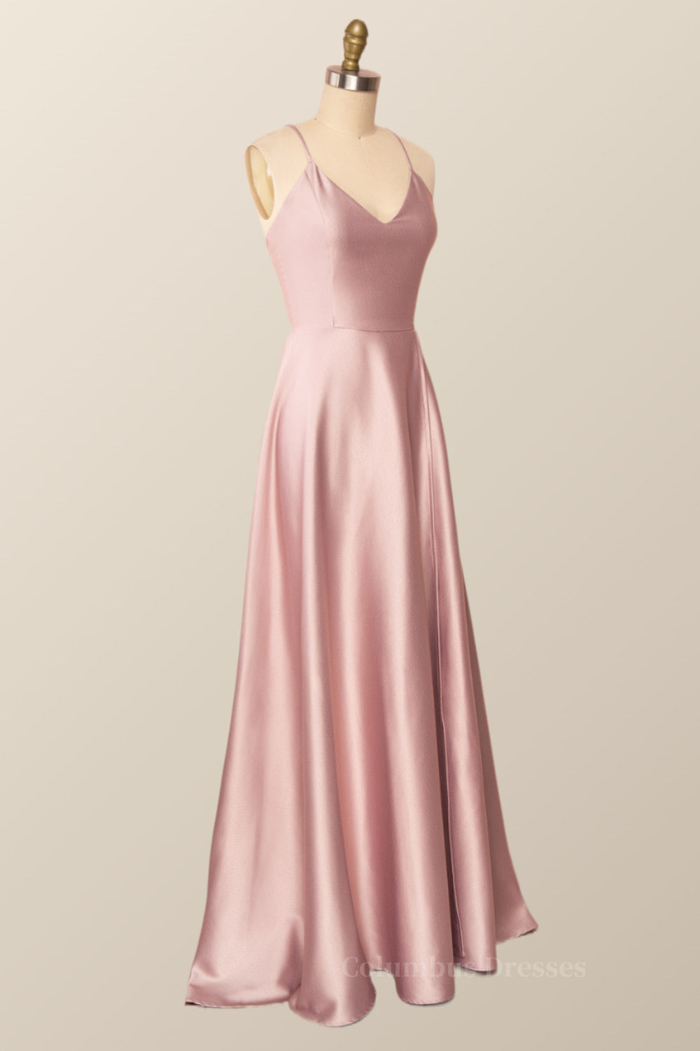 Party Dress Code Ideas, Simple Straps Red Long Party Dress