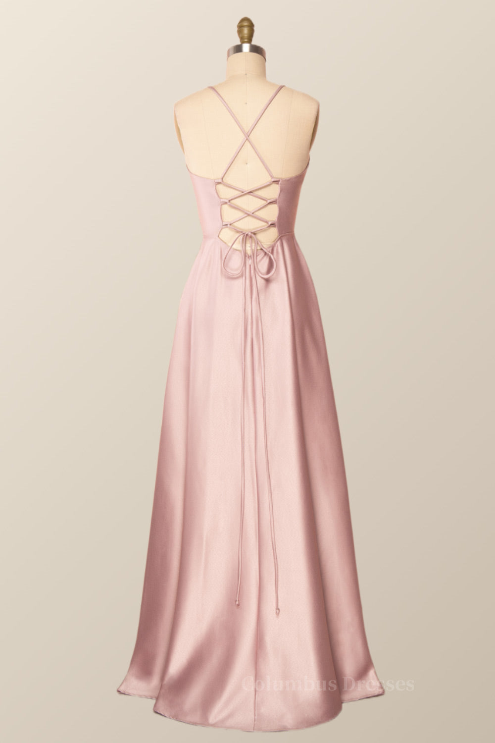 Party Dress Code Idea, Simple Straps Red Long Party Dress